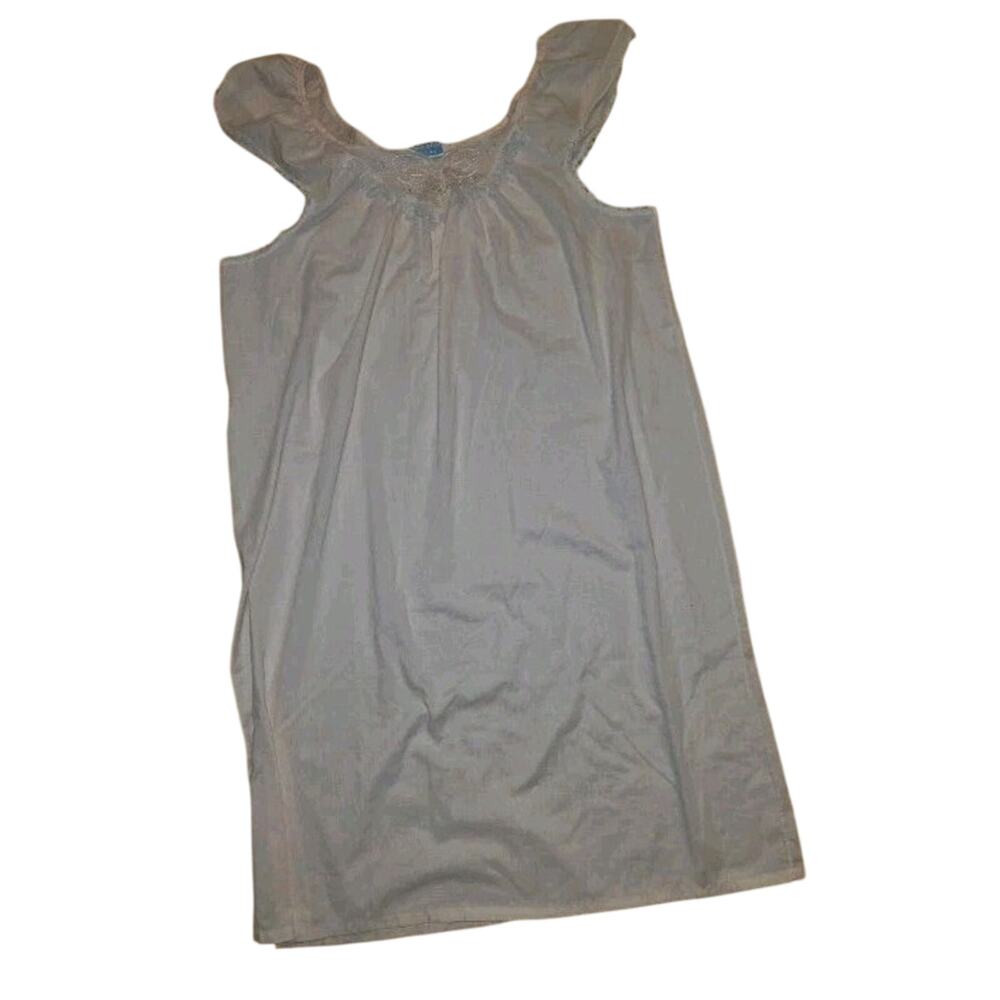 Vtg Quiet Moments Nightgown Medium Lingerie Sleep Dress Pink Lace Trad Wife M